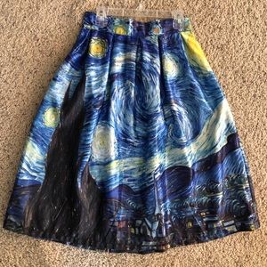 Van Gogh painting skirt